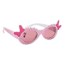 Disney Minnie Mouse Pink Gingham Sunglasses Bows Girls 100% UVA UVB Prot... - £15.97 GBP