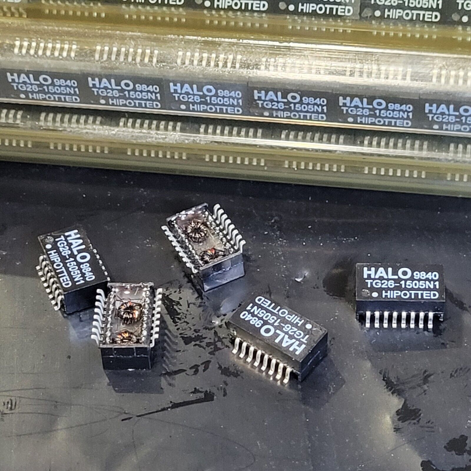 (5) TG26-1505N1 HALO AUDIO SIGNAL TRANSFORMER 1/E1 ISO MOD SMD GullWing ... - $14.85