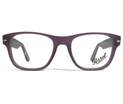 Persol Eyeglasses Frames 3051-V 9002 Matte Purple Square Full Rim 52-19-145 - £77.67 GBP