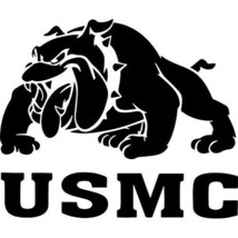 2x USMC Bulldog Vinyl Decal Sticker Different color & size for Cars/Window - £3.46 GBP+