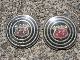 Genuine 1958 Buick Century Roadmaster center emblems for hubcaps cracked - £9.03 GBP