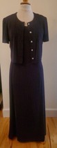Vintage Dress &amp; Jacket Black White Polka Dot Ronni Nicole Sleeveless 8 Worn Once - £31.13 GBP