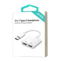 2 In 1 Type-C Headphone (Audio And Charge Adapter) - £15.72 GBP
