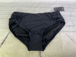 V.M. Swimwear Bikini Swim Bottoms Ruched Briefs Black Womens Plus Size 1... - £13.81 GBP