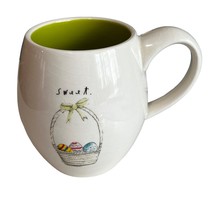 Rae Dunn Magenta Sweet Easter Basket Coffee Mug Lime Green Inside - £11.51 GBP