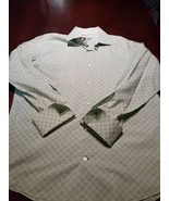 Banana Republic Men’s Sz LG Button 16-16 1/2 Dress Shirt Long Sleeve Green - $8.90