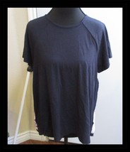 Ann Taylor Ladies Small Top Navy Plain Front and Floral Back - €13,01 EUR