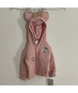 Disney Baby Toddlers Pink Minnie “Little Lady” Hoodie w/ Bow &amp; Ears 3-6 ... - €12,86 EUR