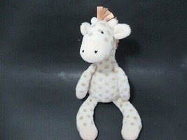 Little Jellycat Georgie Giraffe plush chime rattle cream beige tan spots baby  - £12.41 GBP
