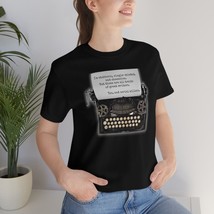 WEDNESDAY ADDAMS Typewriter Serial Killer Black Tee Shirt | Jenna Ortega | Never - £24.05 GBP