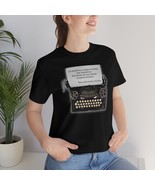 WEDNESDAY ADDAMS Typewriter Serial Killer Black Tee Shirt | Jenna Ortega | Never - £23.95 GBP