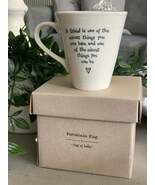 East of India porcelain mug - A friend is one of the nicest things you c... - $48.32 CAD