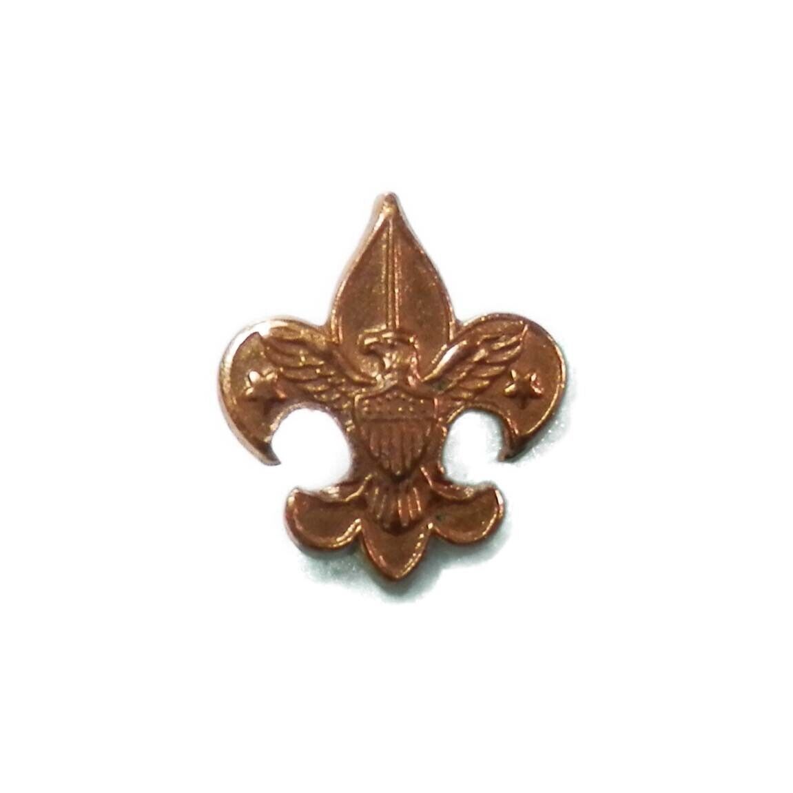 Vintage Boy Scouts Of America Gold Tone Fleur De Lis Pin Hat Lapel - $4.99