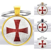 York Rite Knights Templar Red Cross Masonic Freemason Keyring Keychain (SILVER) - £5.52 GBP