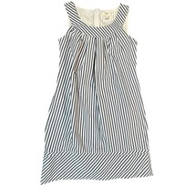 Lands End Canvas 1963 Dress Womens 2 Blue White Striped Sleeveless Jumper - $24.99