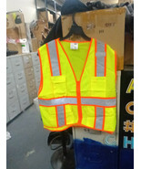 CornerStone CSV105 ANSI 107 Class 2 Surveyor Zippered Two Tone Vest L/XL... - $24.67 CAD