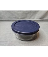 Pyrex 7200 2 Cup/500 mL Glass Food Container 4.75&#39;&#39; Blue Lid - $7.99