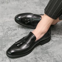 Ussure homme cuir slip on loafers men wedding shoes elegant tassel blue green men dress thumb200