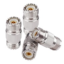 4Pcs Uhf Female To Female So-239 Coax Cable Barrel Adapter Connector Cou... - $18.99