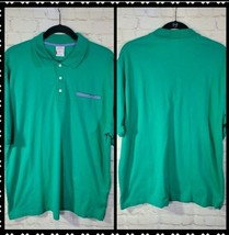 Brooks Brothers Polo Size L Mens Green Short Sleeve Collard Neck Top - £18.69 GBP