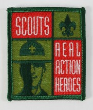 Vintage Scouts Real Action Heroes Green Border Boy Scouts BSA Camp Patch - £9.31 GBP