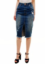 ONE TEASPOON Womens Skirt Cadillac Denim High Waist Pockets Blue Size 24 18265B - £37.53 GBP