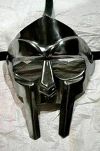 Steel Roman Gladiator Helmet Face Mask MF Doom Medieval Reenactment Viking Mask - £38.16 GBP