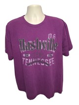 Nashville Tennessee Adult Purple XL TShirt - £11.73 GBP