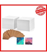 Personalized 4x4 Ceramic Coasters - 24 Unglazed Crafting Tiles with Cork... - $783.86 MXN