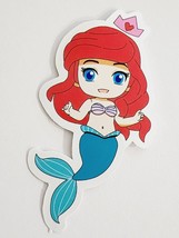 Cartoon Mermaid Ariel with Crown Sticker Decal Super Cute Embellishment Awesome - £1.83 GBP