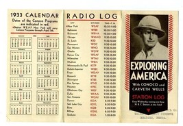 Exploring America Conoco &amp; Carveth Wells Radios Truthful Liar Station Log 1933 - £37.09 GBP