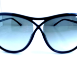 Tom Ford TF 183 01B Tabitha 59mm Black Oversized Gradient Women's Sungla... - $189.99