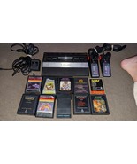 Atari 2600 Jr   Rainbow w/  joysticks adapters, 10 GAMES ALL TESTED  - £116.76 GBP