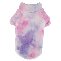 Plush Soft Lightweight Fleece Tie-Dye Pink &amp; Purple Dog Pullover Sizes: ... - $465.81 MXN