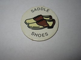 1983 Scavenger Hunt Board Game Piece: Saddle Shoes Circle Tab - £0.79 GBP