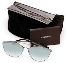 New TOM FORD Jacquelyn-02 TF563 14X Silver Sunglasses  64-12-140mm B51mm... - £131.61 GBP