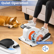 Under Desk Elliptical Machine with Display Monitor for Home Office-White... - $149.64