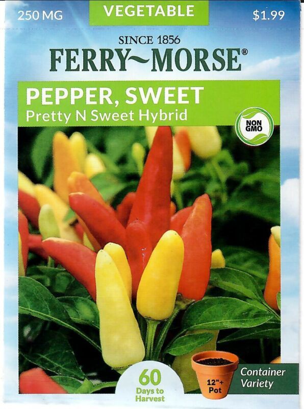Best Pepper Pretty N Sweet Hybrid Vegetable Seeds Ferry Morse  - $8.42