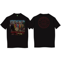 Black The Beatles Sgt Pepper Official Tee T-Shirt Mens Unisex - £26.89 GBP