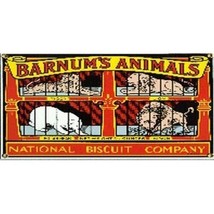 American Flyer Barnum&#39;s Animals 23568 Whistling Billboard Sign Insert - £8.05 GBP