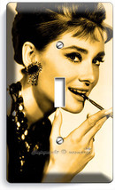 Audrey Hepburn Breakfast At Tiffany&#39;s Single Light Switch Wall Plate Home Decor - £8.16 GBP