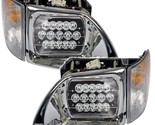 INTERNATIONAL 9200 9400 2002 2003 BLACK LED HEADLIGHTS SIGNAL LIGHTS HEA... - $366.29