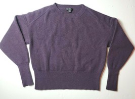 J.Crew Holiday 2020 Merino Wool Blend Purple Sweater Balloon Sleeve Pull... - £23.19 GBP