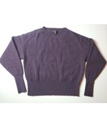 J.Crew Holiday 2020 Merino Wool Blend Purple Sweater Balloon Sleeve Pull... - $40.73 CAD