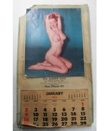 1955 VINTAGE PINUP CALENDAR Denver Ave Portland Oregon Advertisement - $13.49 CAD