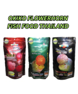 Okiko Cichlid Flowerhorn Fish Food Head Up Hunch Platinum (Size L) Pelle... - $31.88