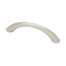 P0270A-SN 3 3/4&quot; Satin NIckel Tapered Bow Cabinet Drawer Pull 10 Pack - £32.10 GBP