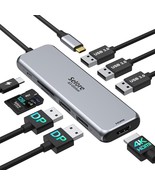 Docking Station Dual DisplayPort, Selore USB c hub with 2 displayport, H... - $1,008.41 MXN