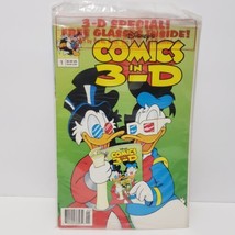 Walt Disney&#39;s Comics In 3-D #1, 1992 Polybagged w/ Glasses &amp; Stickers  - £15.81 GBP