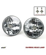 Pair RAYBRIG Chrome Round Headlight Lamp for Land Cruiser 20 40 60 70 + ... - $188.10